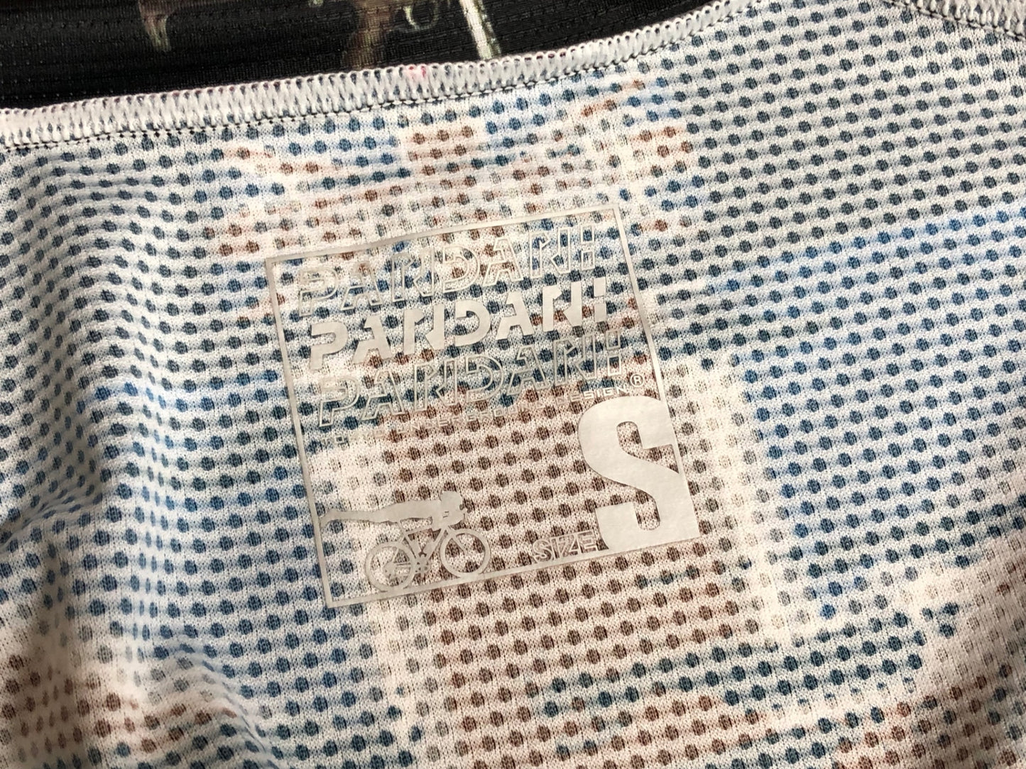 IQ226 パンダーニ PANDANI 半袖 サイクルジャージ 黒 茶 S エアロスリーブ