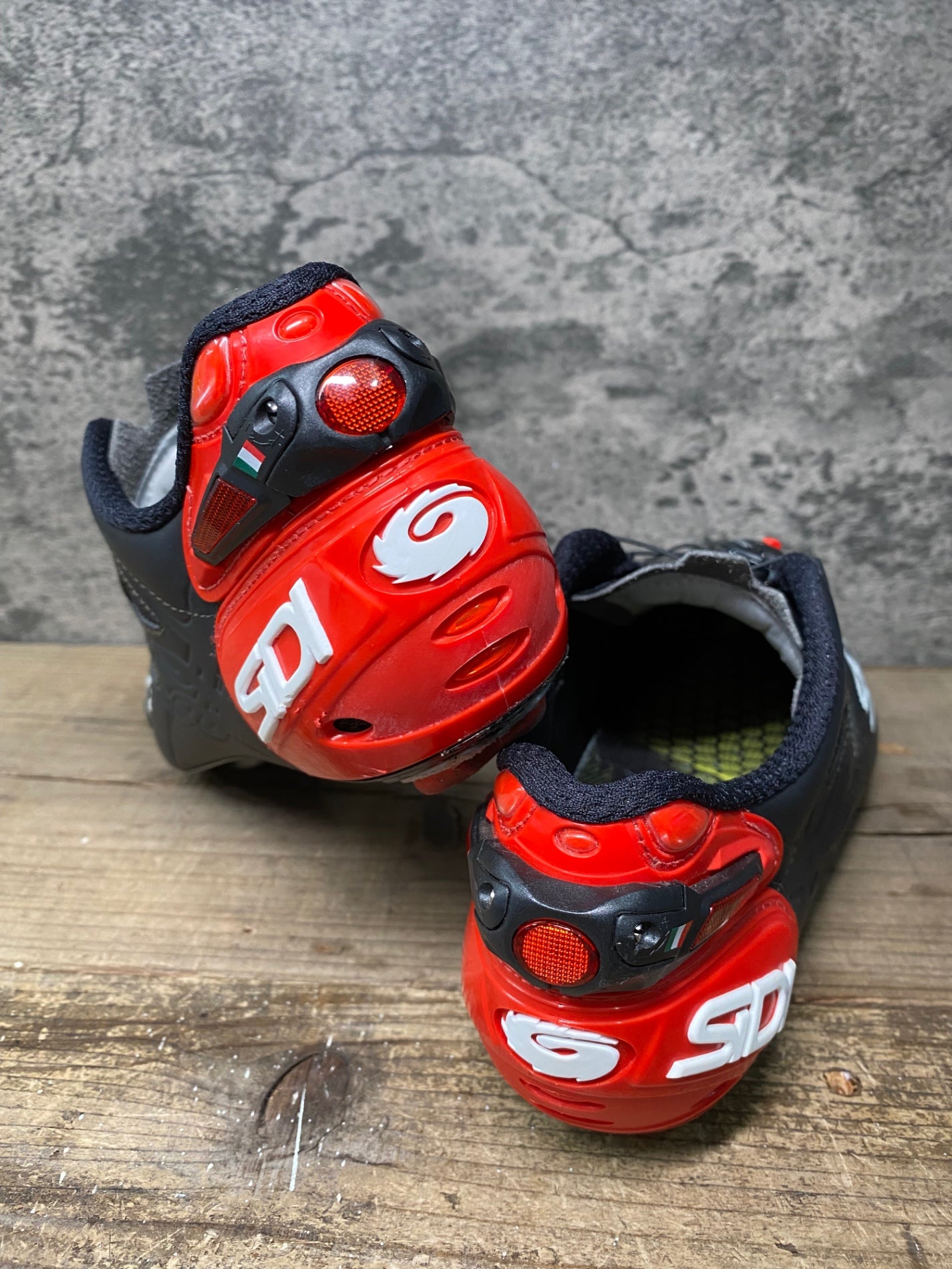 IT853 シディ SIDI SHOT ビンディングシューズ 黒 赤 EU43 SPD-SL