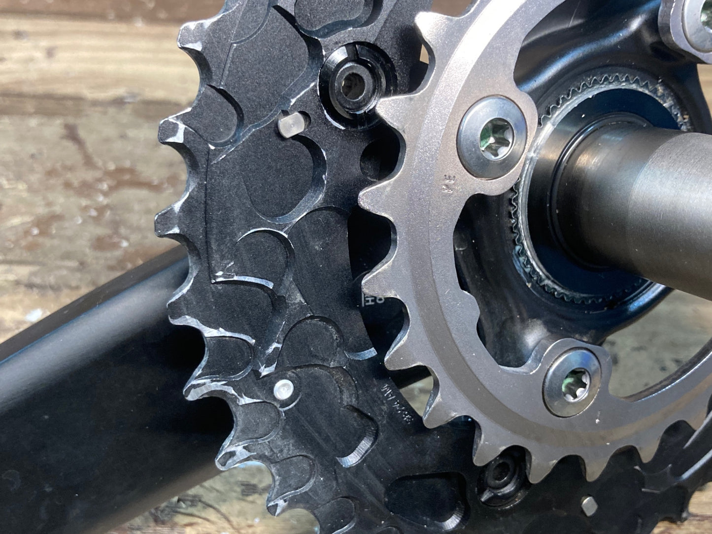 II654 シマノ SHIMANO デオーレ Deore XT M780 クランクセット 38/24T 165mm ※フィキシングボルト欠品