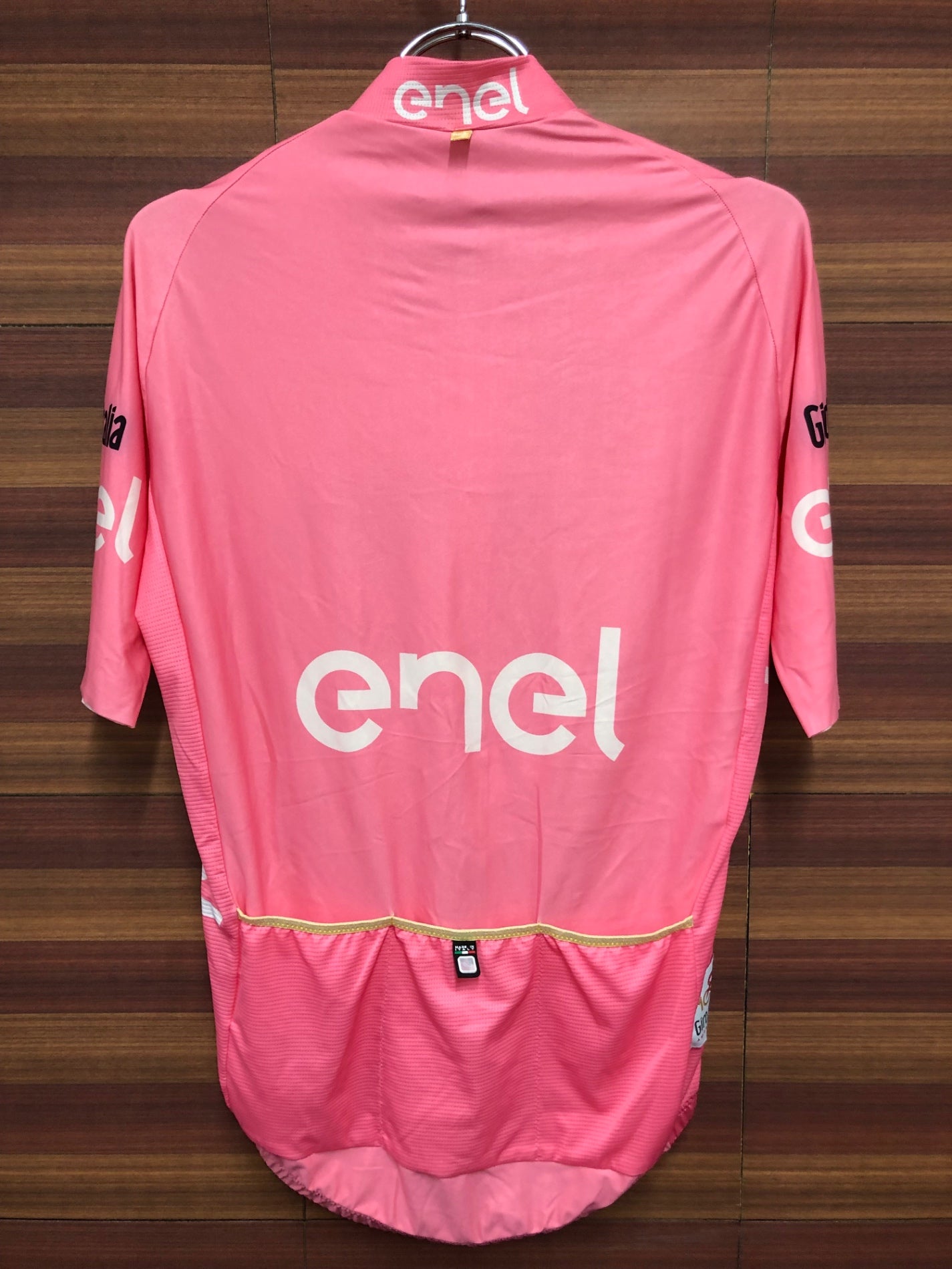 IP956 サンティーニ Santini 半袖 サイクルジャージ ピンク L ハーフジップ Giro d'Italia