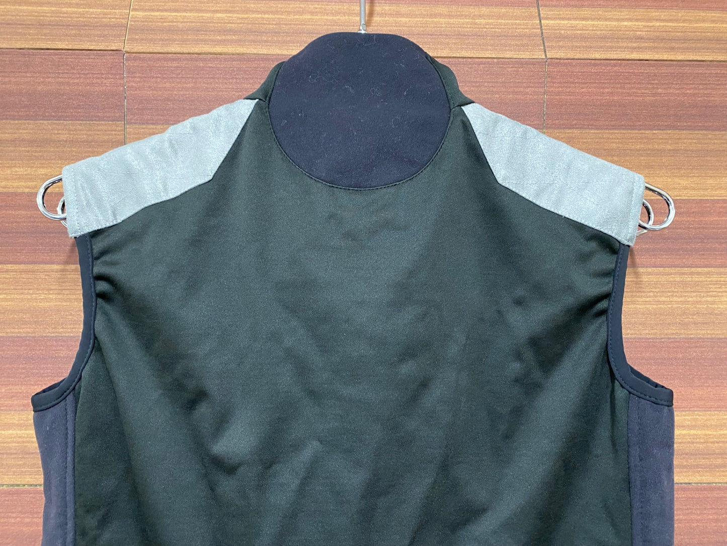 IL323 イザドア Isadore ジレ サイクルベスト 黒 グレー XXS 裏起毛