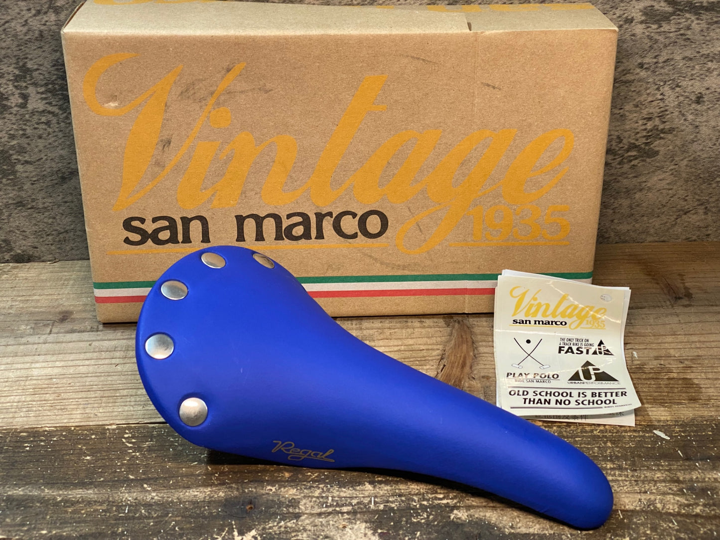 IW312 サンマルコ SAN MARCO リーガル REGAL サドル 青 未使用