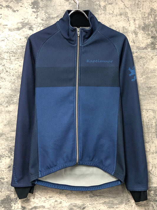 IY748 カペルミュール KAPELMUUR 長袖 サイクルジャケット ネイビー S 裏起毛