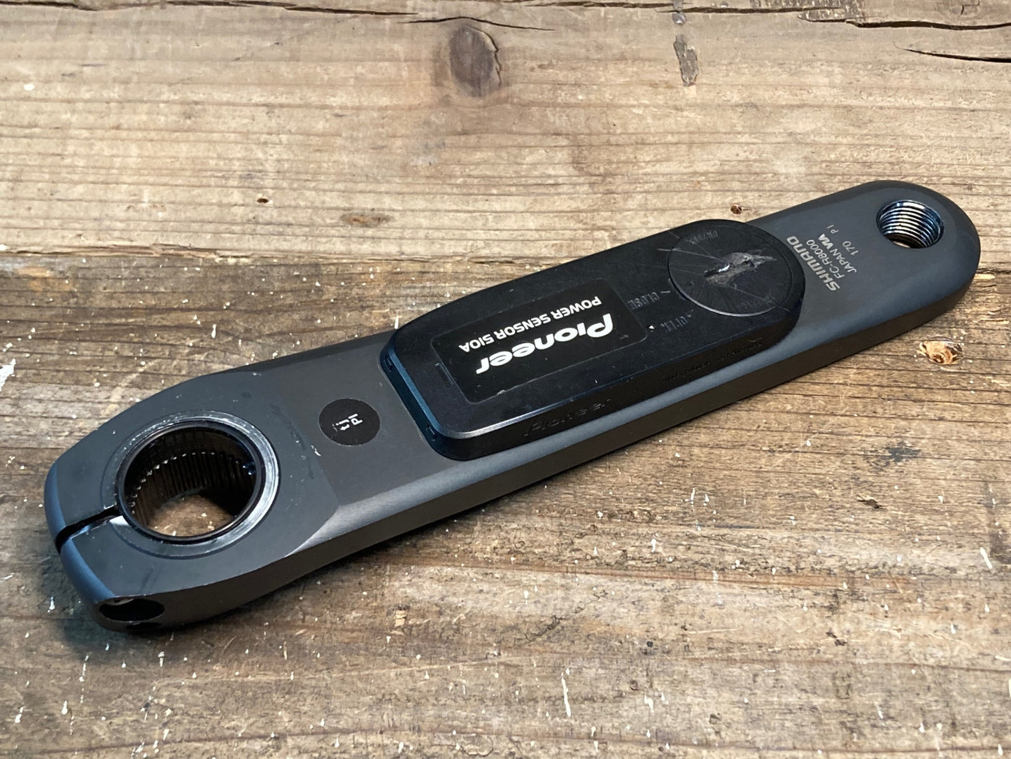 IN554 パイオニア Pioneer SGY-PM910H L パワーメーター シマノ SHIMANO アルテグラ ULTEGRA FC-R8000 170mm ※電池蓋ダメージ大のためジャンク、動作未確認