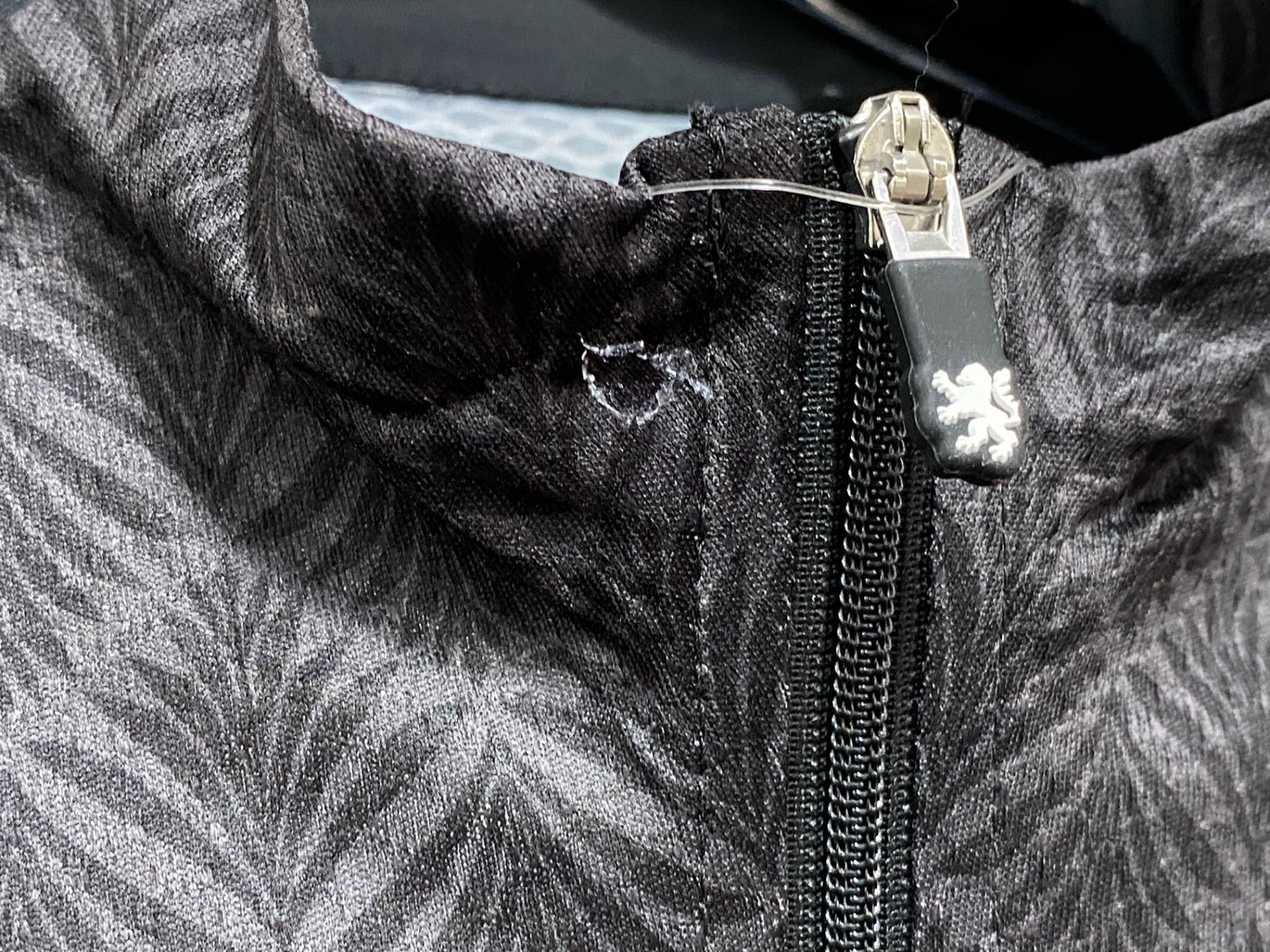 JB055 リオンドカペルミュール Lion de KAPELMUUR 半袖 サイクルジャージ 黒 XL