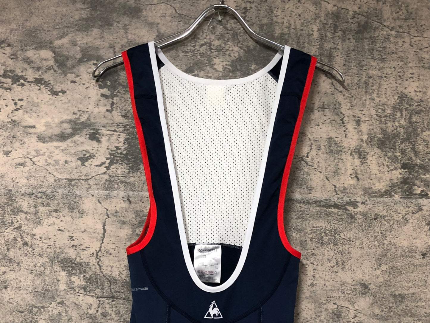IY719 ルコックスポルティフ le coq sportif ビブタイツ 紺 S 裏起毛