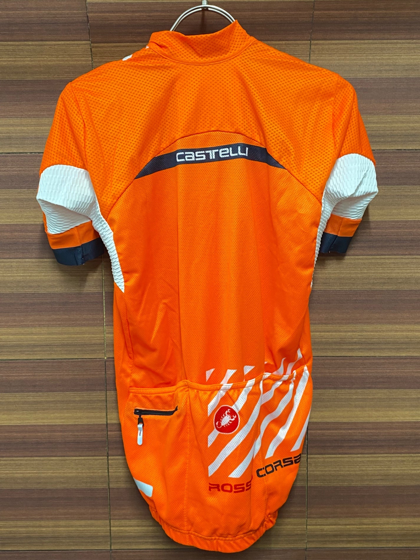 IT943 カステリ CASTELLI 半袖 サイクルジャージ オレンジ M