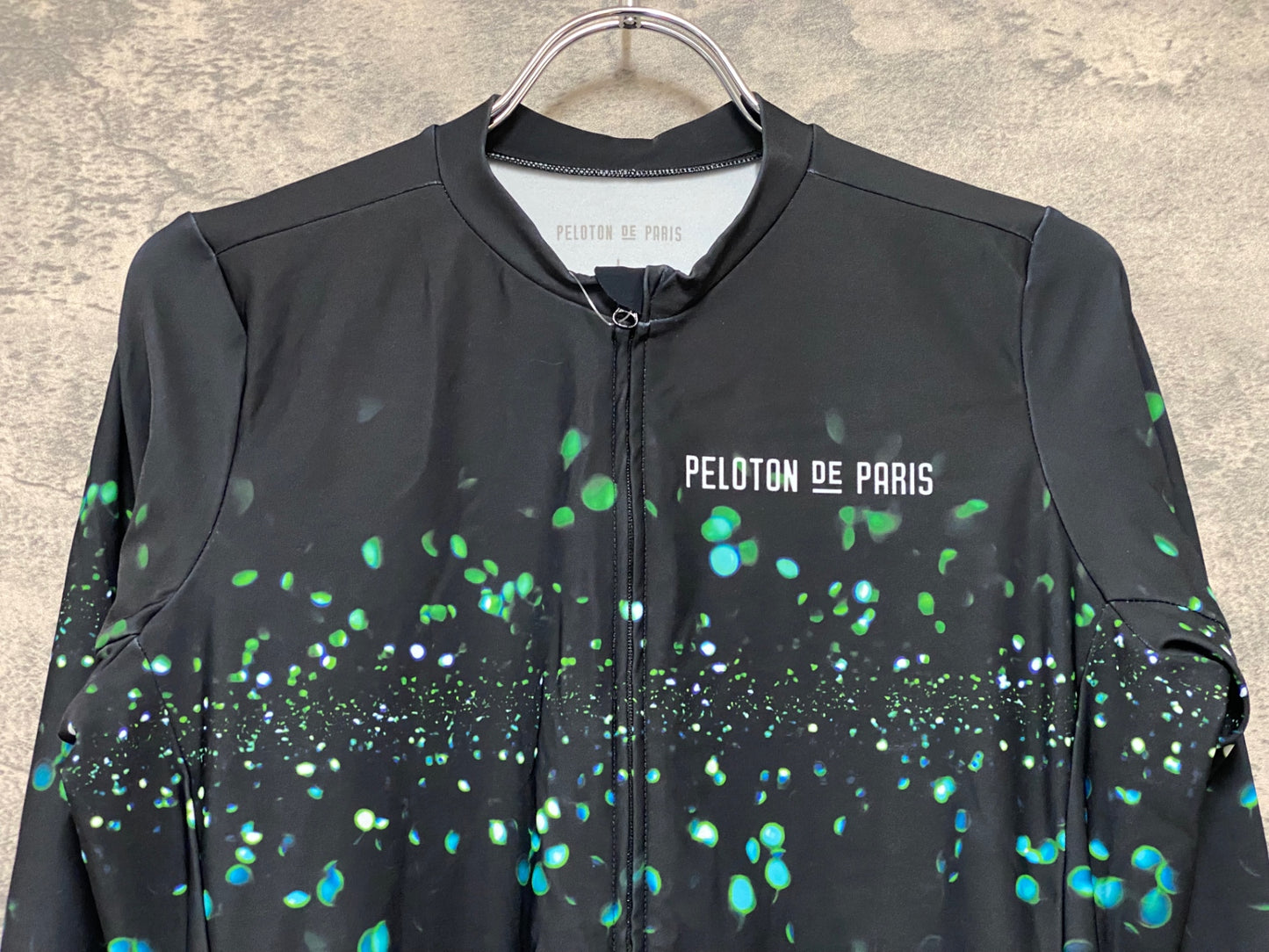 JC042 プロトンドパリ Peloton de Paris 長袖 サイクルジャージ 黒 L TADAAM