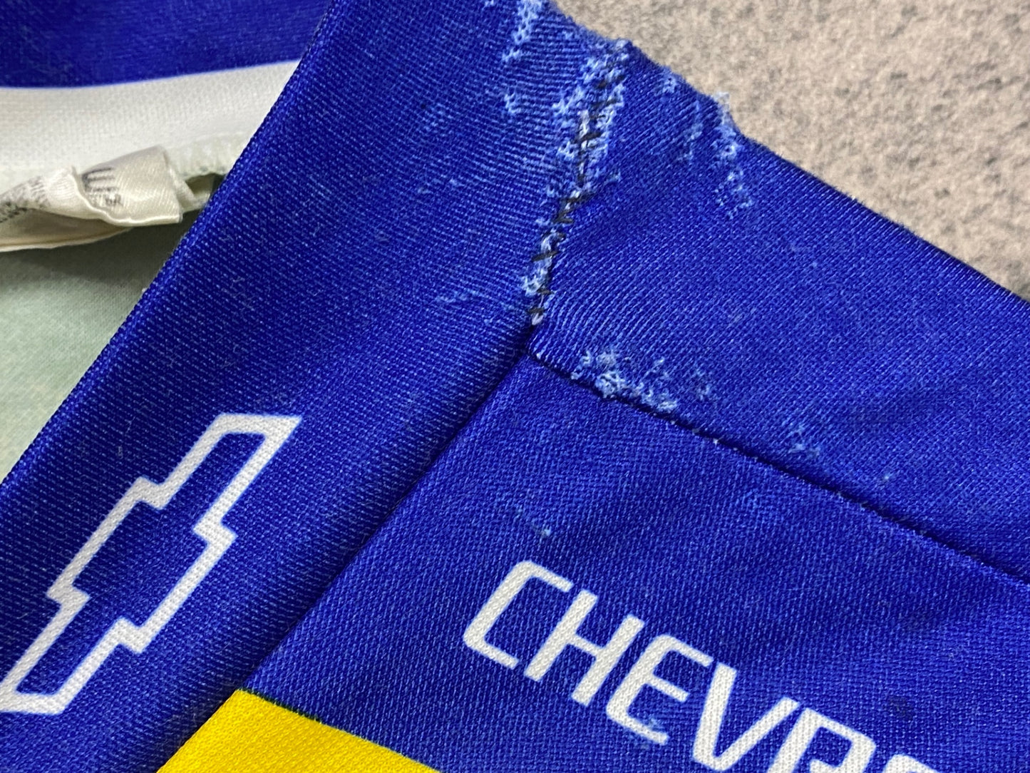 IM320 AUSSIE 半袖 サイクルジャージ 緑 黄 青 L ハーフジップ CHEVROLET