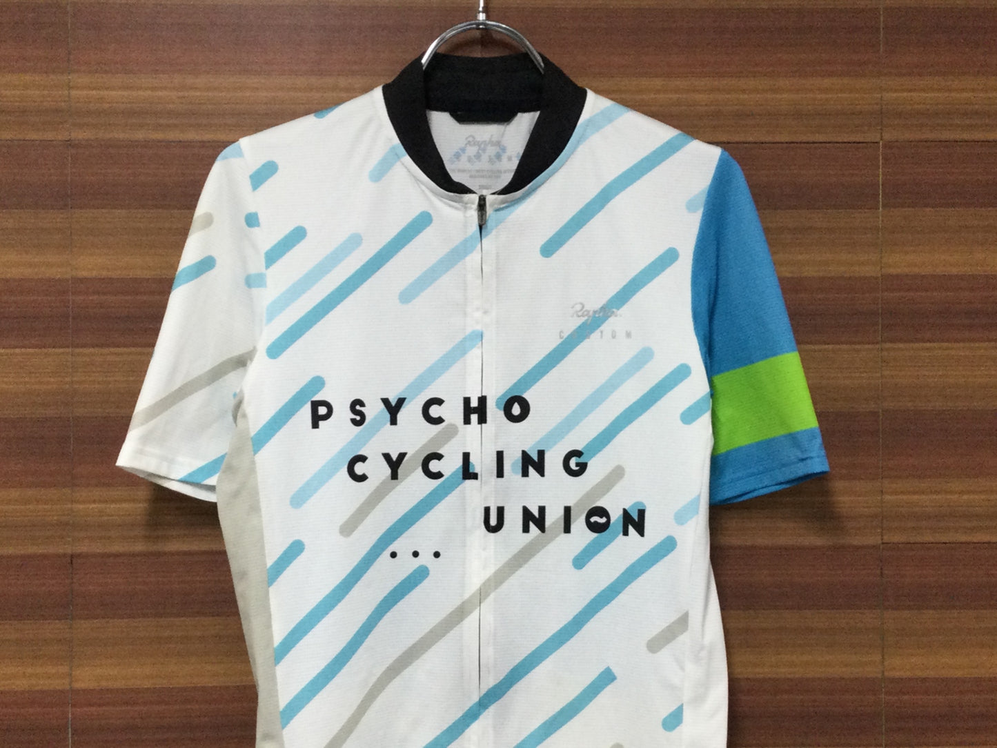 HU684 ラファ Rapha カスタム CUSTOM フライトウェイトジャージ  CLUB FLYWEIGHT JERSEY 白 S PSYCHO CYCLING UNION