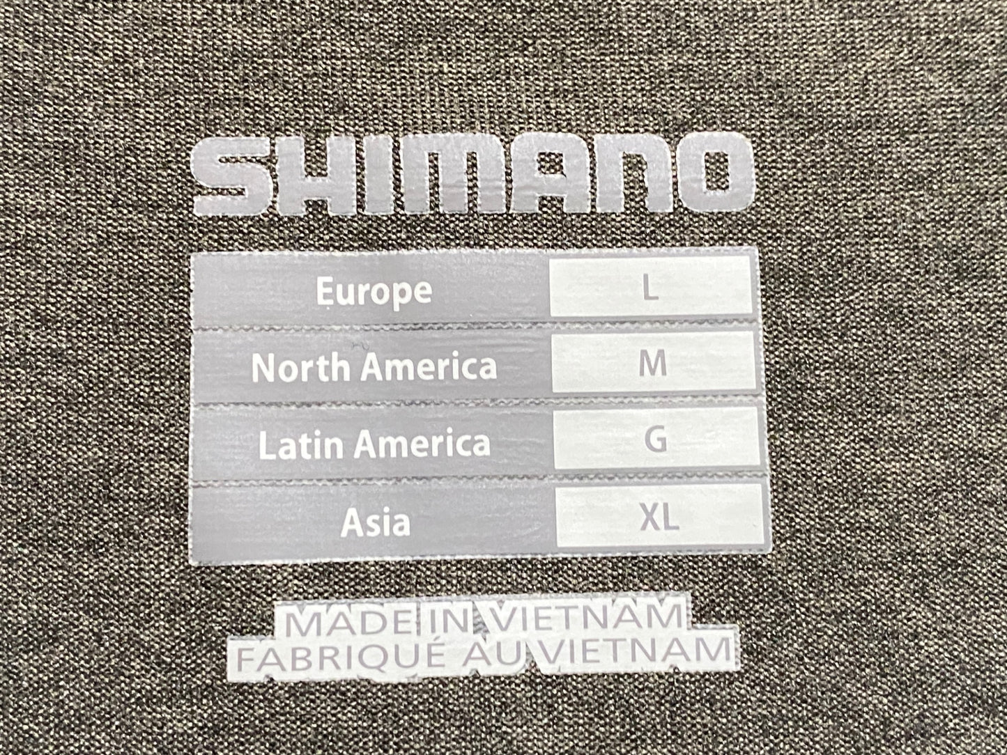 JC107 シマノ SHIMANO 半袖 サイクルジャージ グレー XL