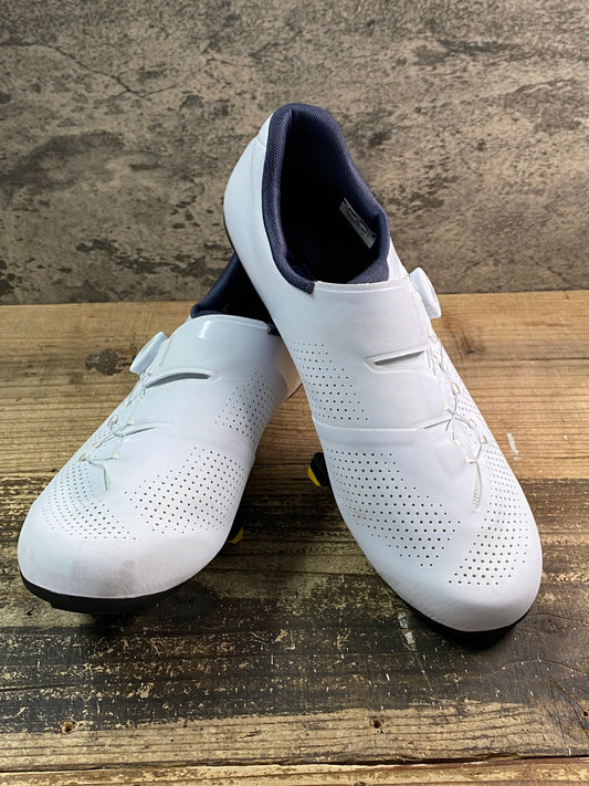 JA593 シマノ SHIMANO RC3 SH-RC302M ビンディングシューズ 白 EU44 3穴