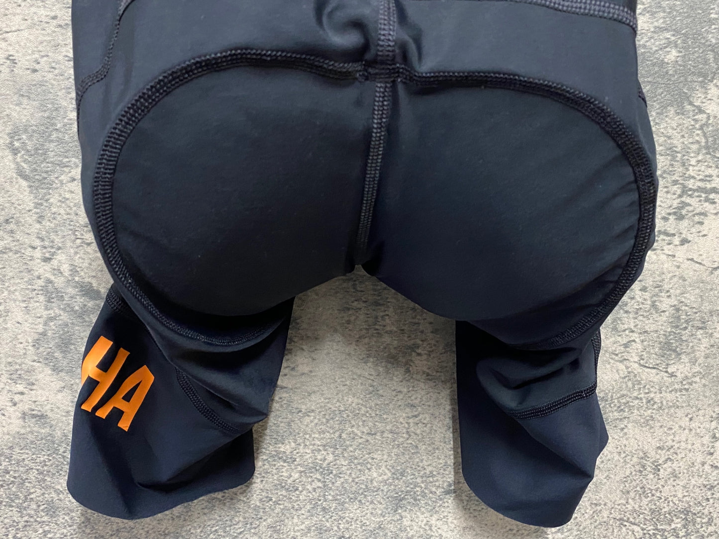 JD286 ラファ Rapha MEN'S PRO TEAM BIB SHORTS Ⅱ REGULAR LENGTH ビブショーツ 黒 オレンジ M