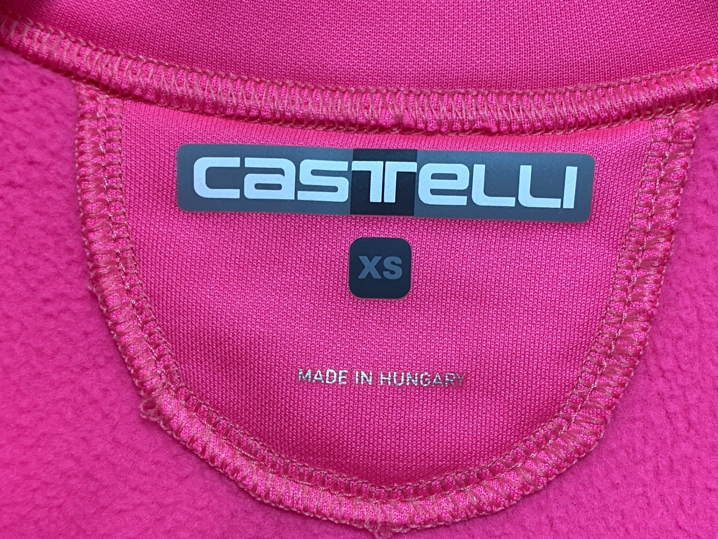 IC676 カステリ CASTELLI レディース 裏起毛 サイクルジャケット ピンク XS