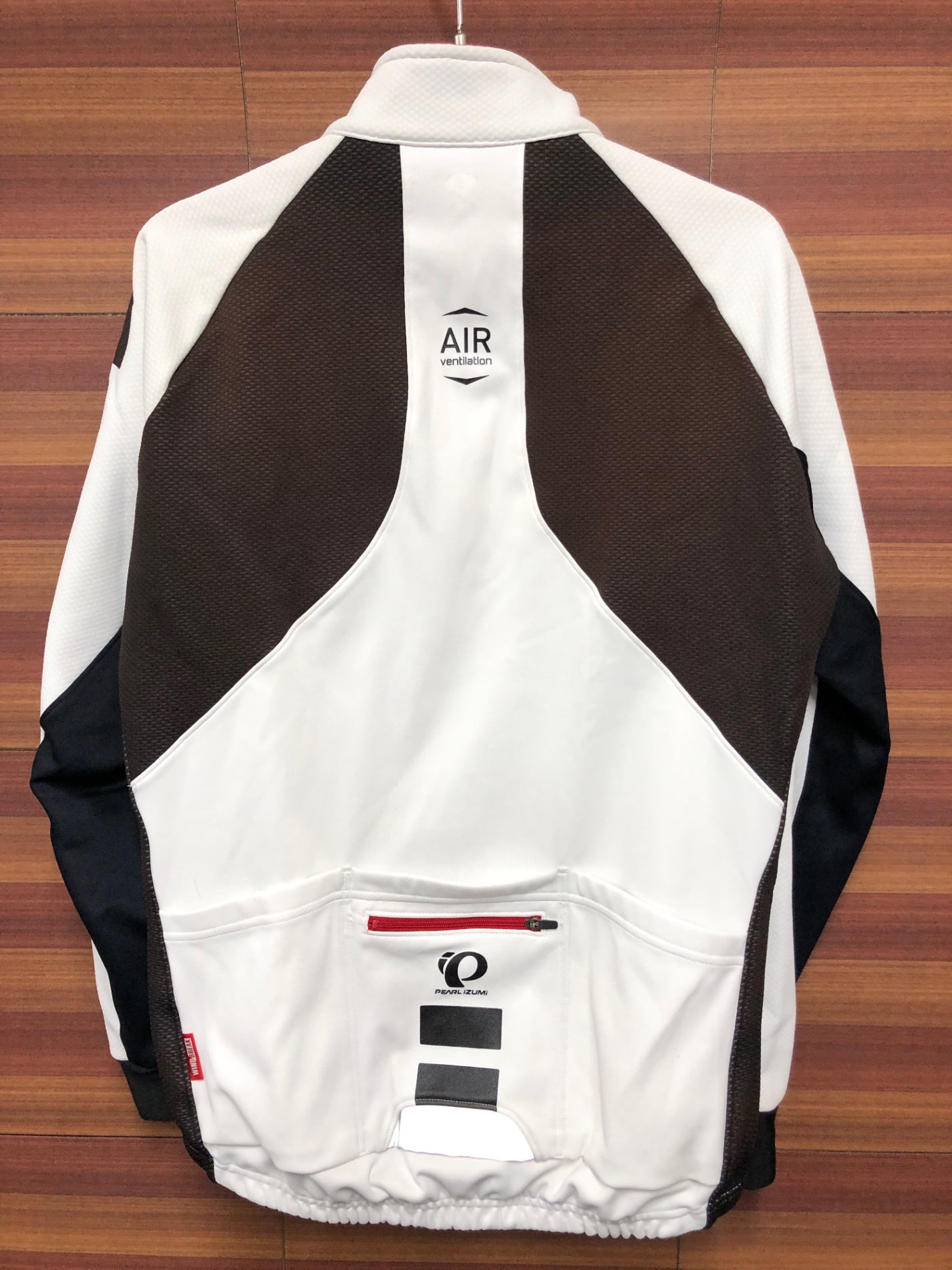 IQ947 パールイズミ PEARL iZUMi 長袖サイクルジャケット 白黒 M 日焼け WIND BREAK