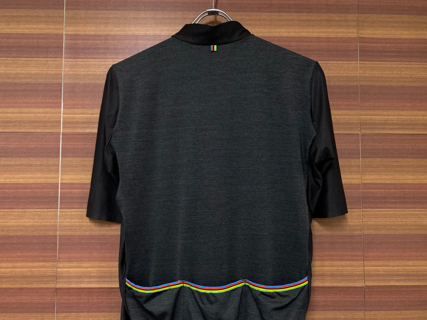 IN460 サンティーニ Santini 半袖サイクルジャージ グレー L ほつれ