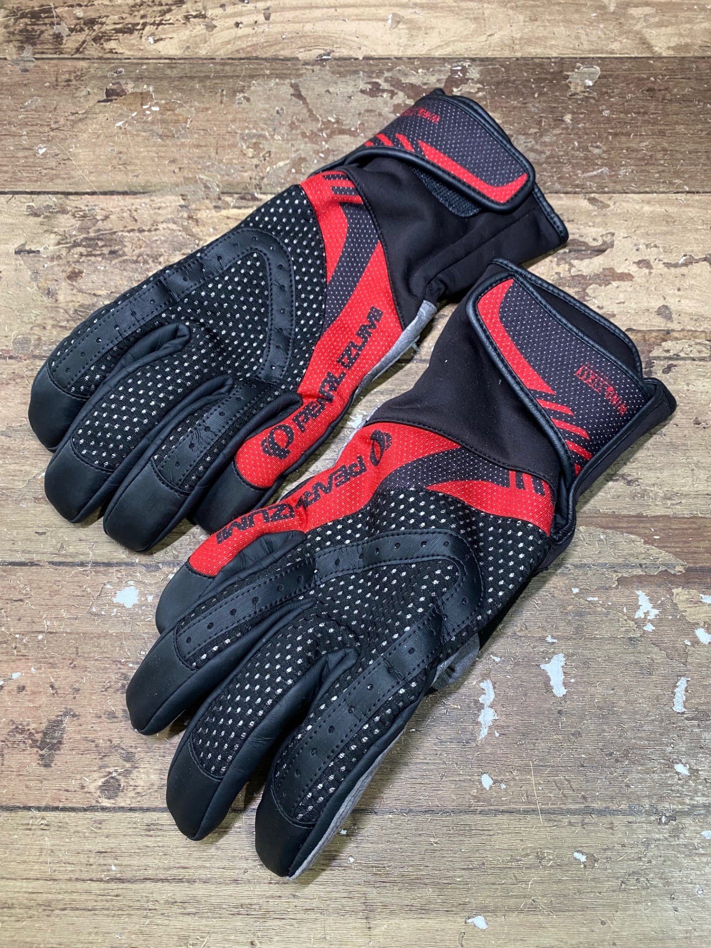 IM796 パールイズミ PEARL iZUMi 長指 グローブ 黒 グレー M 裏起毛 厚手