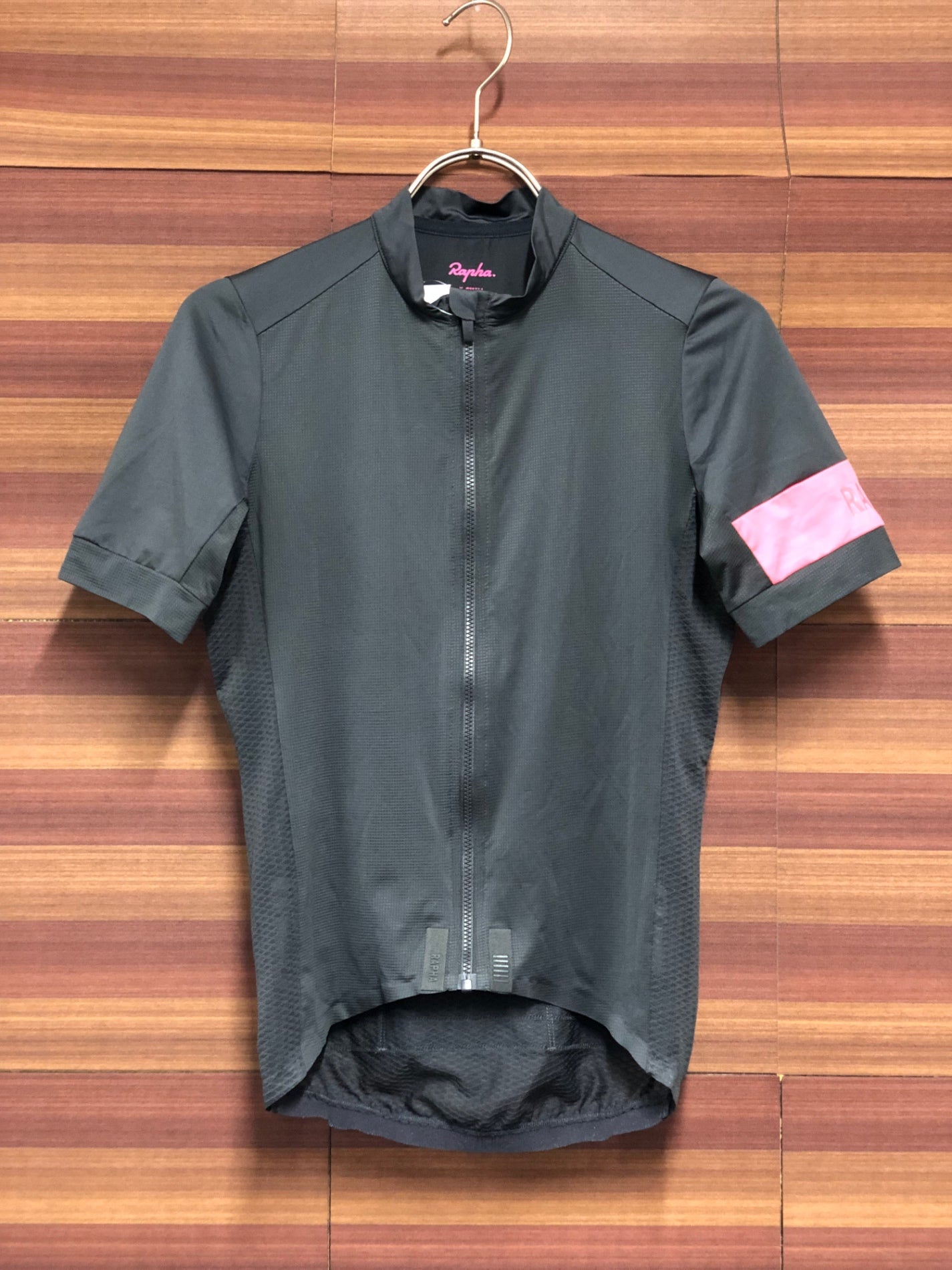 IQ866 ラファ Rapha PRO TEAM CLIMBER'S JERSEY 半袖 サイクルジャージ グレー XS