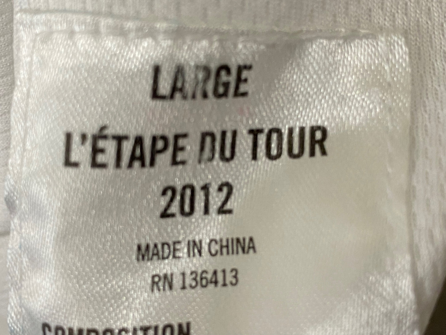 JB751 ラファ Rapha L'ETAPE DU TOUR 2012 半袖 サイクルジャージ 白 L