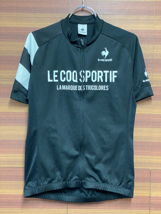 ID747 ルコックスポルティフ le coq sportif 半袖サイクルジャージ 黒 M