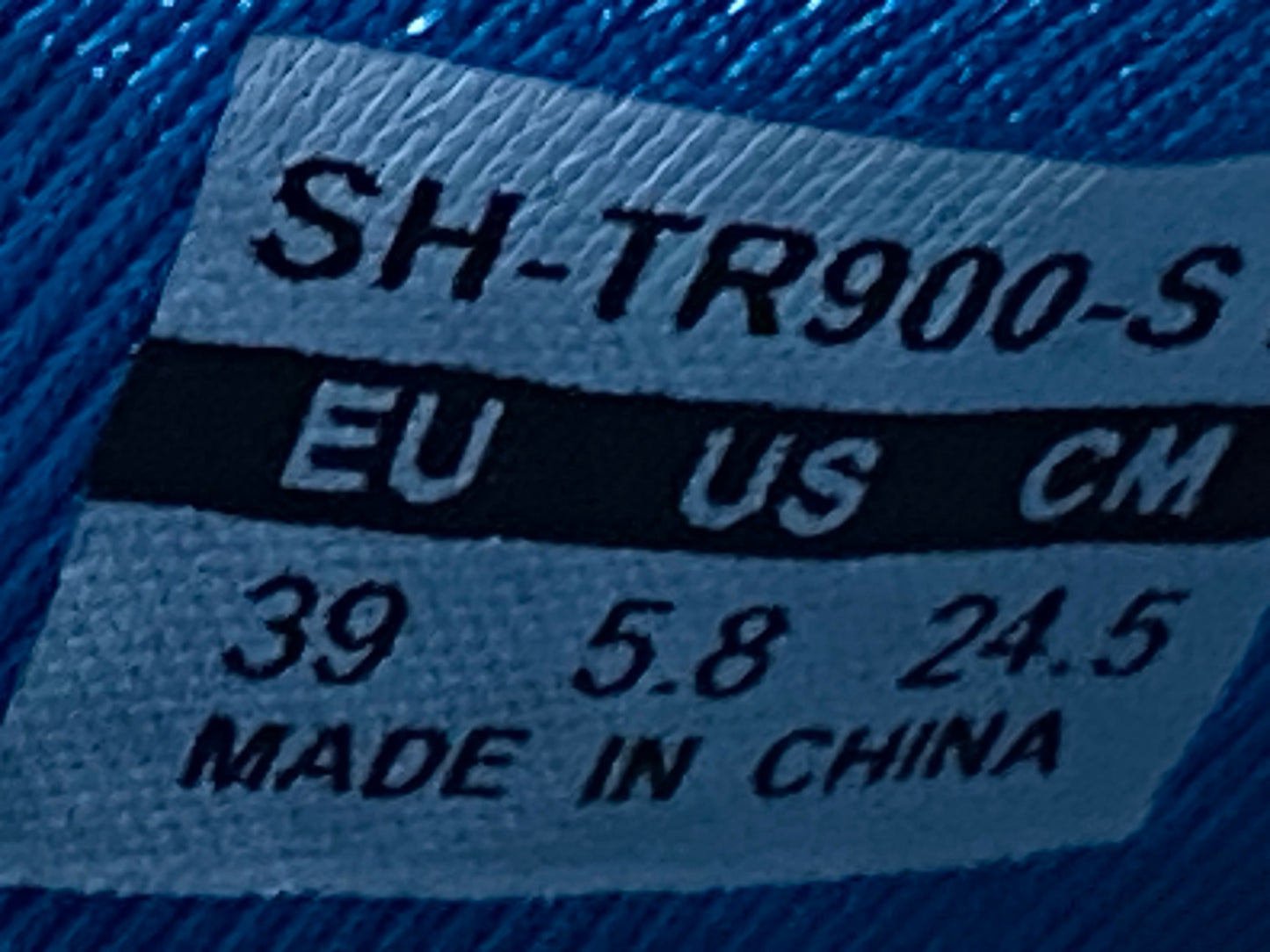 IP485 シマノ SHIMANO TR9 SH-TR900 ビンディングシューズ 青 EU39 SPD-SL ※新品未使用