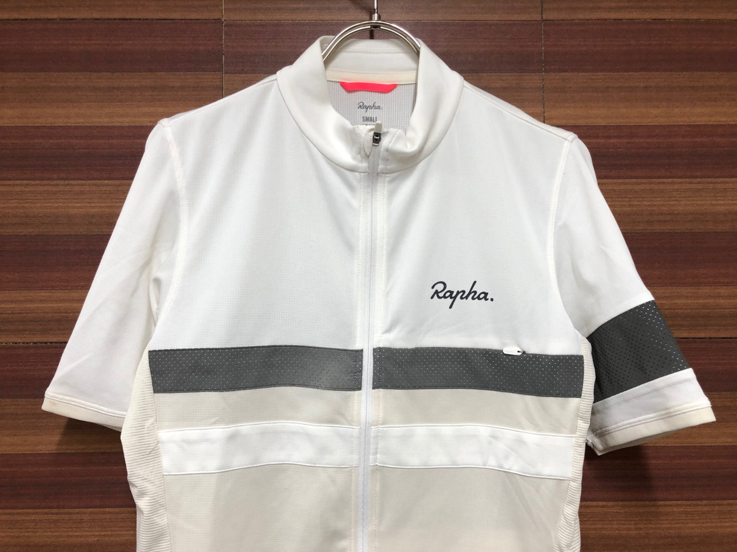 IF921 ラファ Rapha BREVET LIGHT WEIGHT JERSEY 半袖サイクルジャージ 白 S