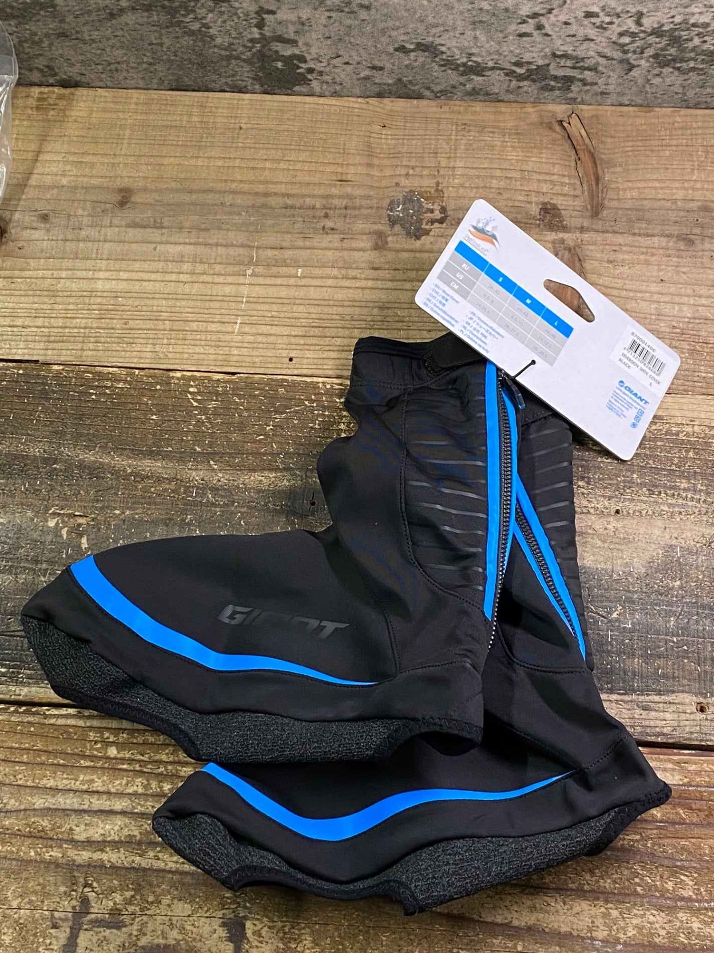 IV941 ジャイアント GIANT シューズカバー 黒 L 裏起毛