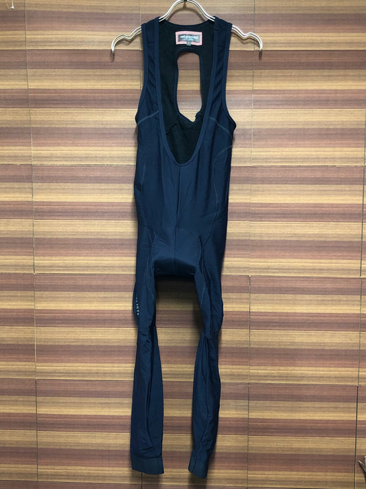 IO573 カフェドシクリステ CAFE DU CYCLISTE ビブタイツ 裏起毛 紺 S
