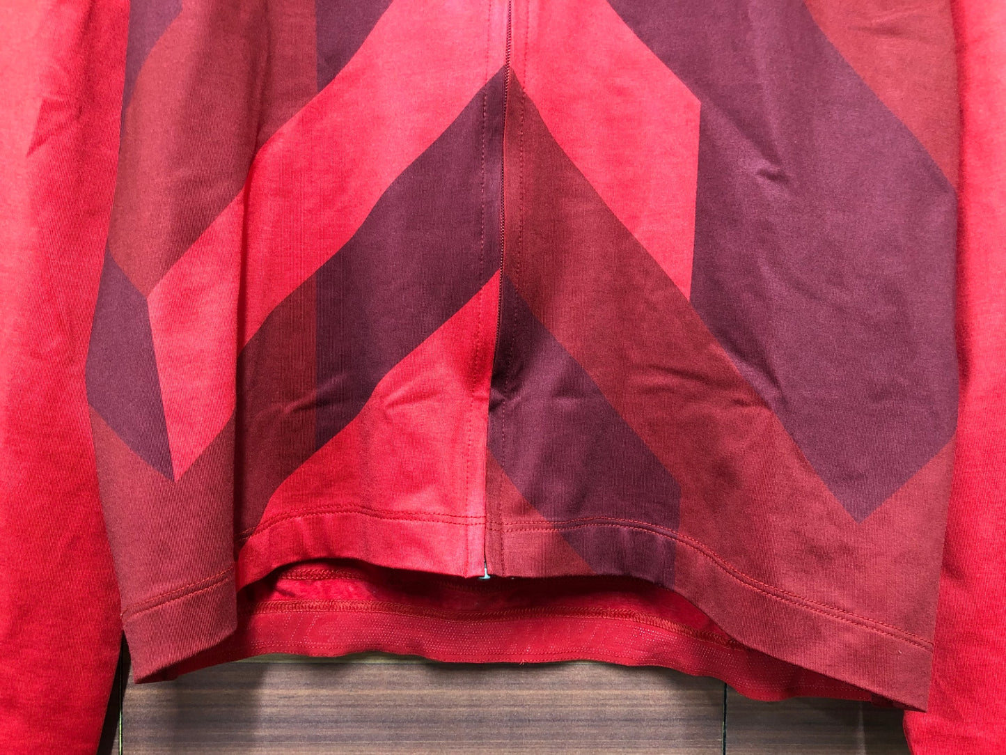 IM516 マヴィック MAVIC 長袖 サイクルジャージ 赤 L 裏起毛