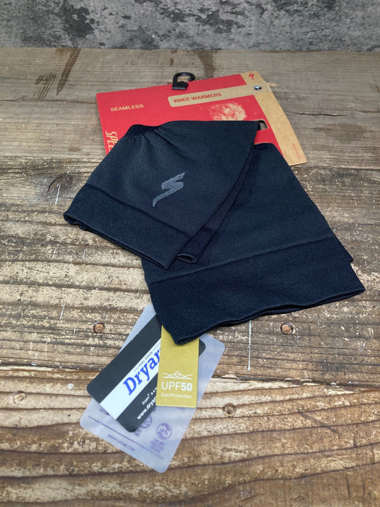 IY561 スペシャライズド SPECIALIZED SEAMLESS KNEE WARMER ニーウォーマー 黒 M/L