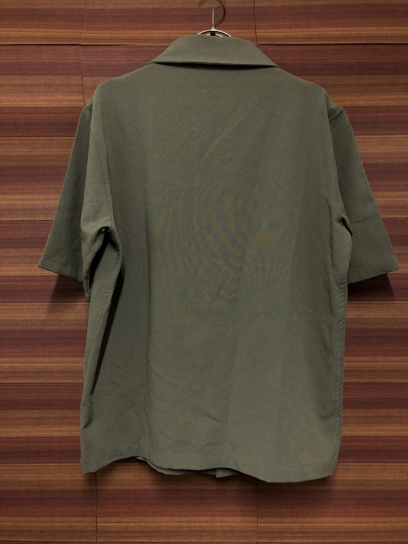 IN233 カフェドシクリステ CAFE DU CYCLISTE ROMANE MEN 半袖 シャツ カーキ S