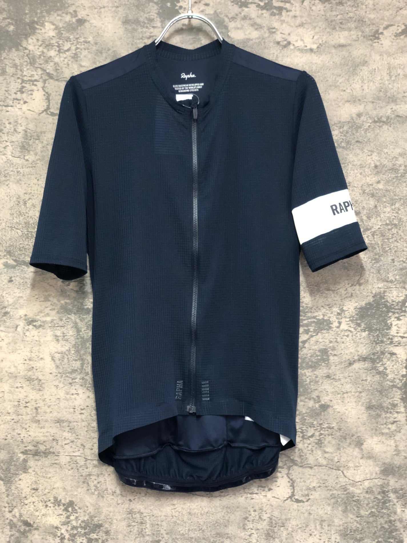 IX314 ラファ Rapha PRO TEAM FLYWEIGHT JERSEY 半袖 サイクルジャージ 紺 M