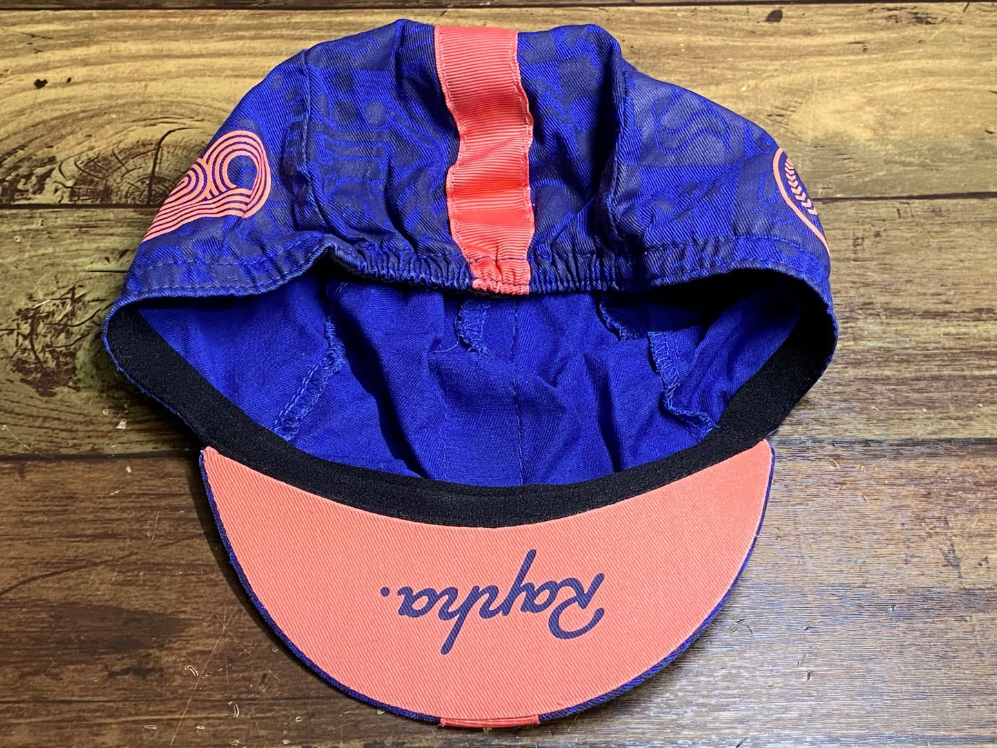 JB930 ラファ Rapha RCC ANNUAL CAP サイクルキャップ 紺 汚れあり