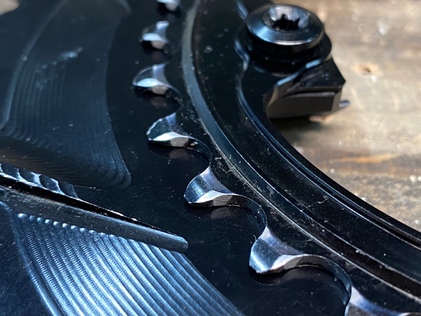 IN862 アブソリュートブラック ABSOLUTE BLACK チェーンリング セット 黒 楕円 52/36T SHIMANO R9100/R8000