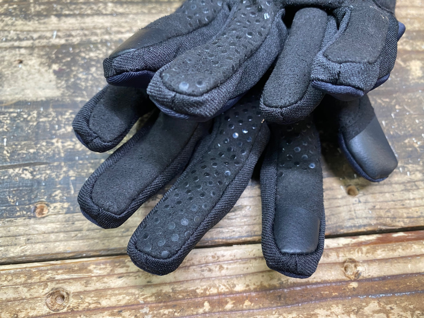 JB081 カペルミュール KAPELMUUR 長指 グローブ 紺 黒 XS 裏起毛