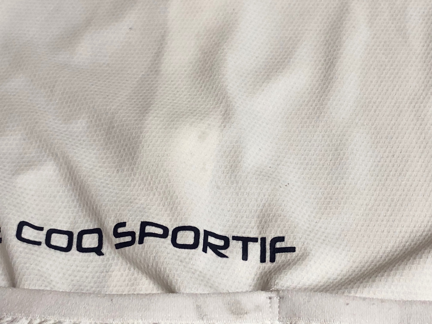 IM806 ルコックスポルティフ le coq sportif 半袖 サイクルジャージ 白 ※タグカット、サイズ不明