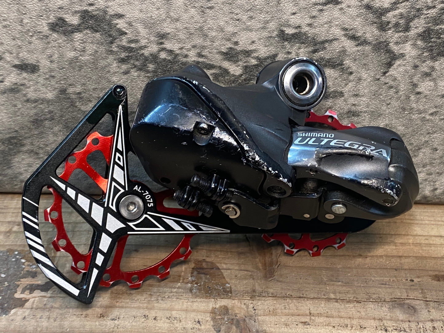 IQ646 シマノ SHIMANO アルテグラ ULTEGRA RD-6770 電動 Di2 リアディレイラー 10S プーリーケージ社外品