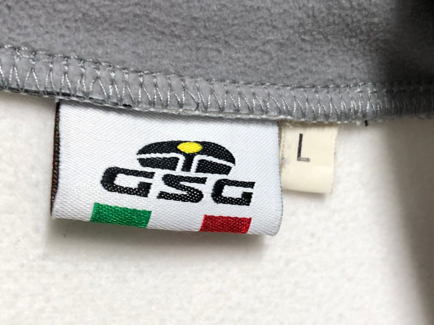 IZ802 7ITA GSG 長袖サイクルジャケット 白黒 L 裏起毛 汚れ