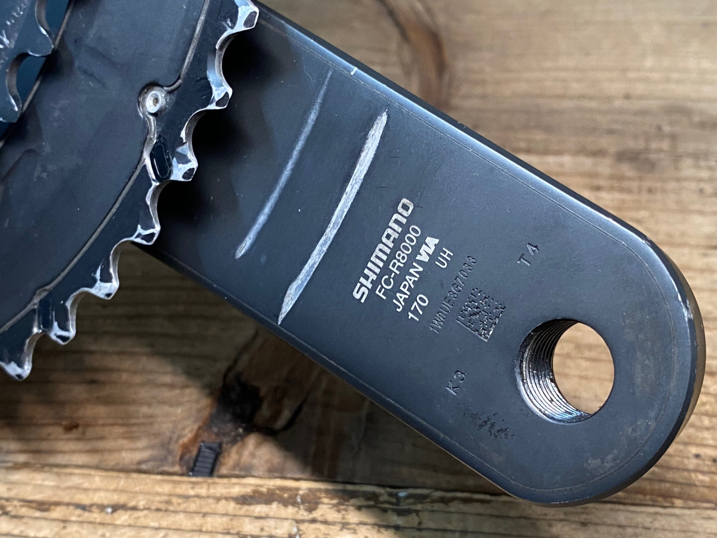 JB260 シマノ SHIMANO アルテグラ ULTEGRA FC-R8000 クランクセット 170mm 52/36T リコール対象外 刻印"UH"