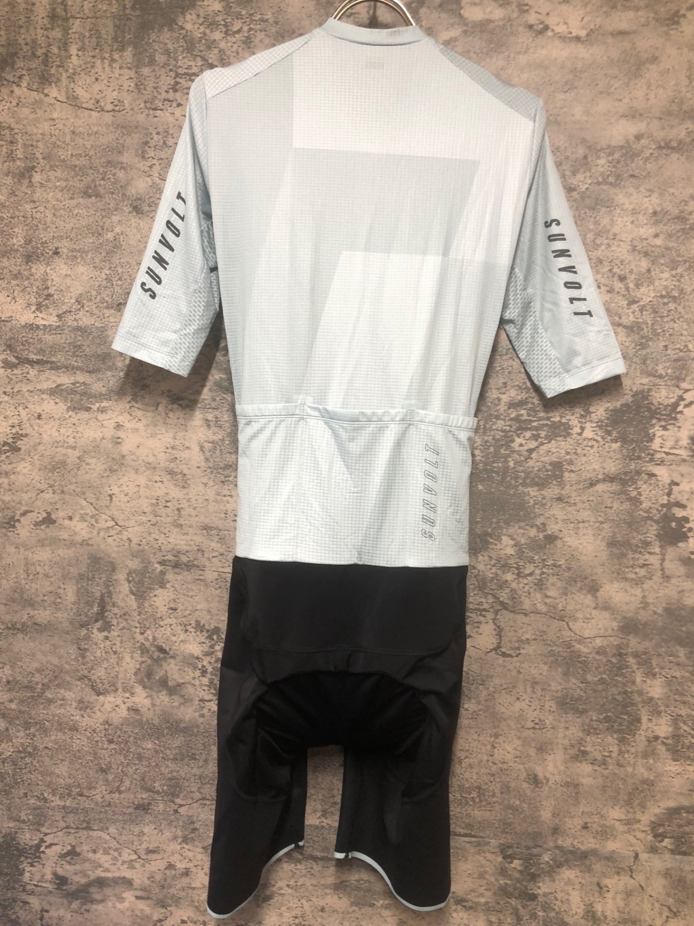 IW621 サンボルト SUNVOLT 長袖 セパレート ワンピース 黒グレー L