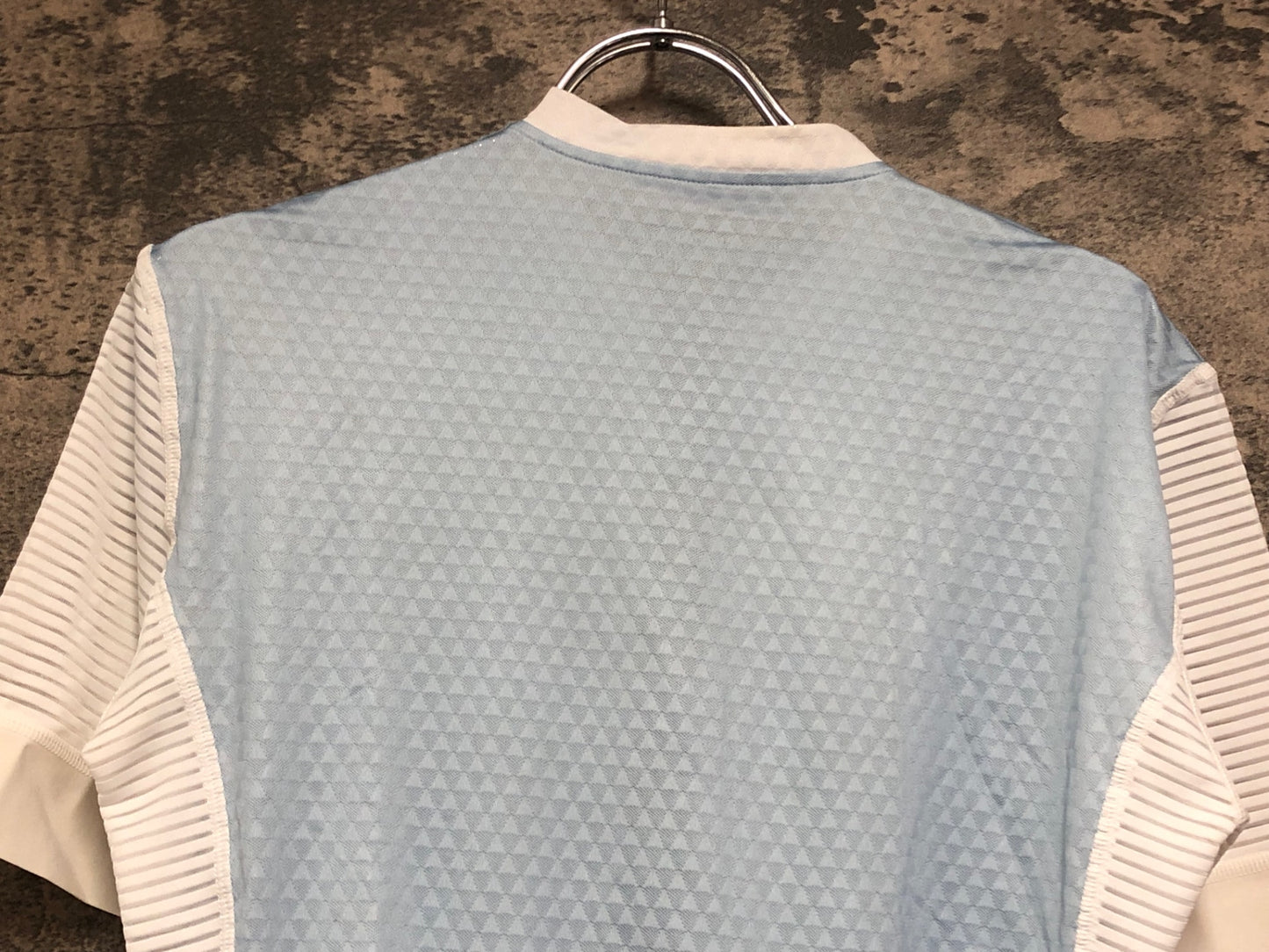 IX104 カフェドシクリステ Cafe du Cycliste Micheline man 半袖 サイクルジャージ 水色 白 S