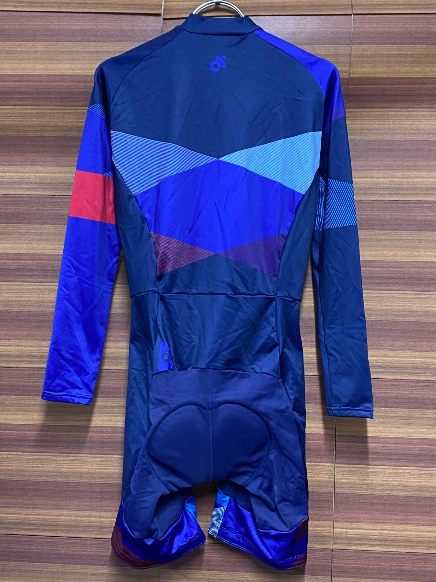 IV085 チャンピオンシステム championsystem 長袖 ワンピース エアロジャージ 青 S 裏起毛