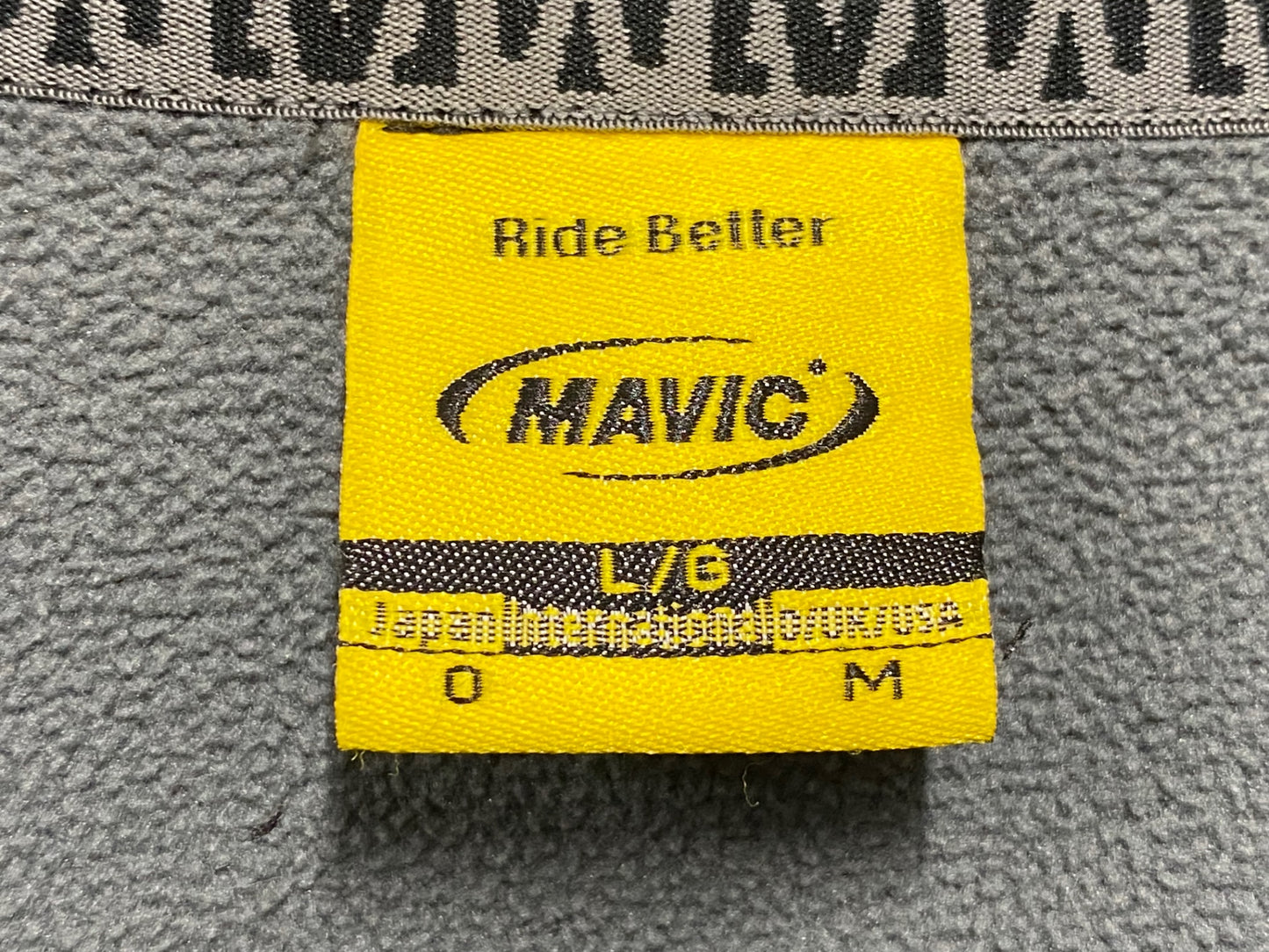 IY489 マヴィック MAVIC 長袖 サイクルジャケット 裏起毛 黒 Lサイズ