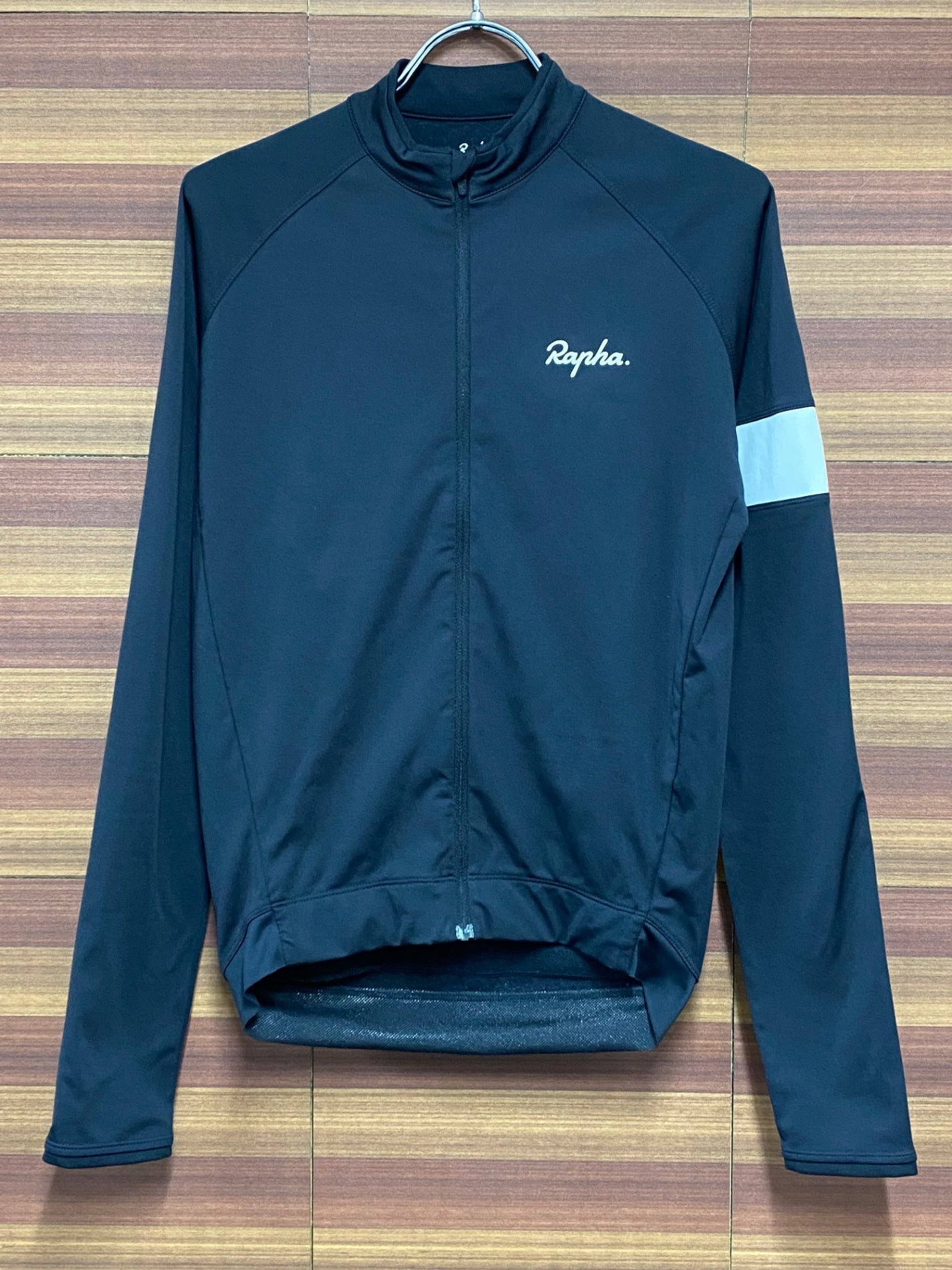 IN160 ラファ Rapha CORE LONG SLEEVE JERSEY 長袖 サイクルジャージ 黒 S 裏起毛