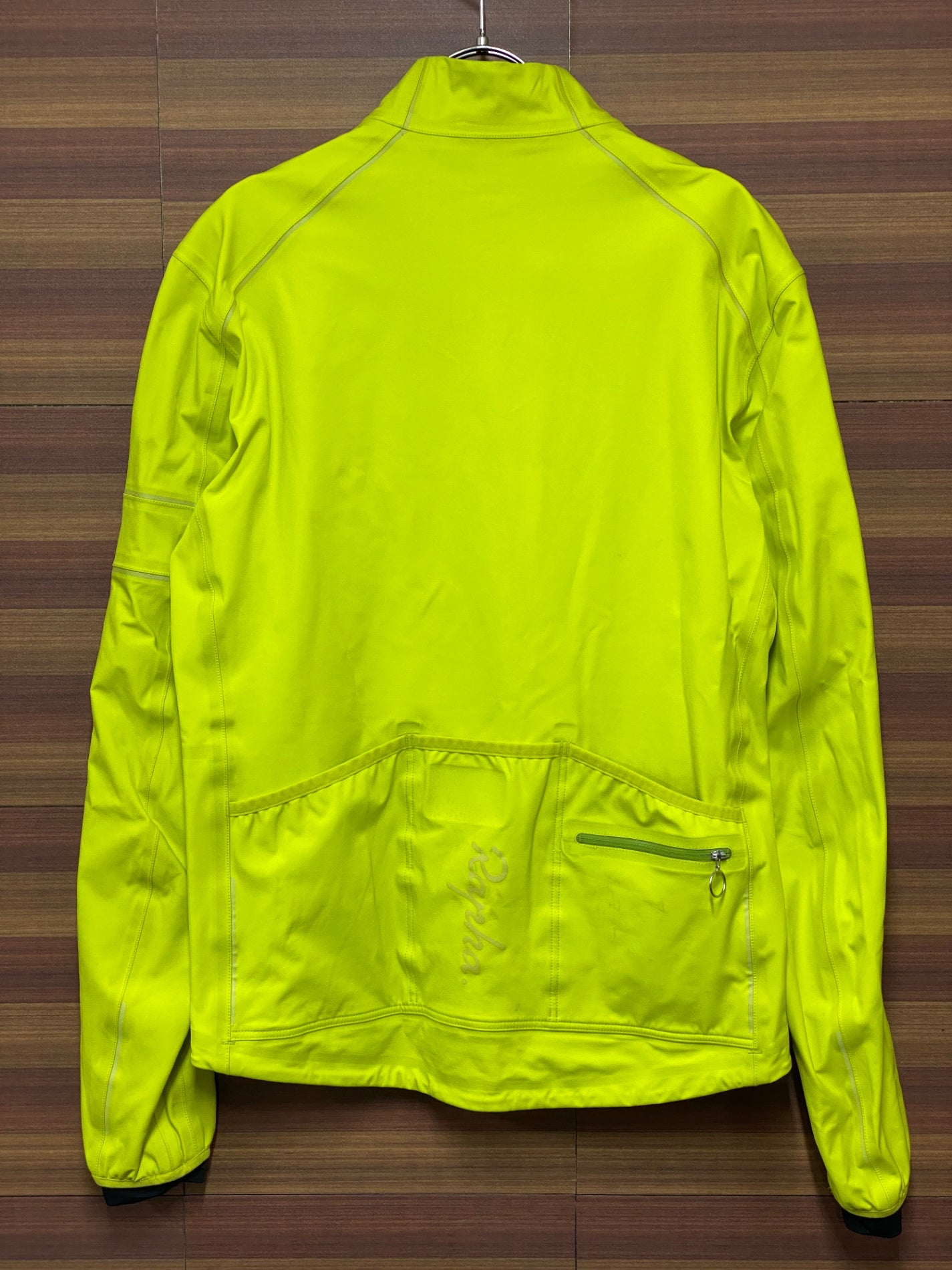 HT999 ラファ Rapha HARD SHELL JACKET 長袖 サイクルジャケット 黄 M ※汚れ、ジッパー破損