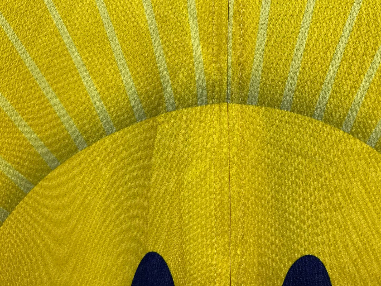 IV592 レトロ Retro 半袖 サイクルジャージ 黄 紺 XL