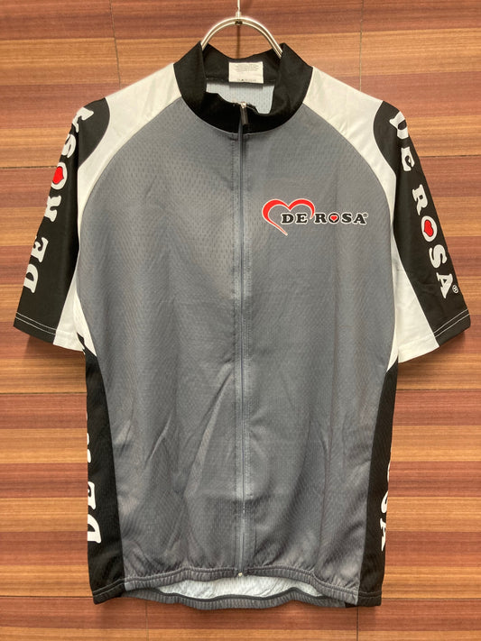 IQ350 デローザ DE ROSA 半袖サイクルジャージ グレー L