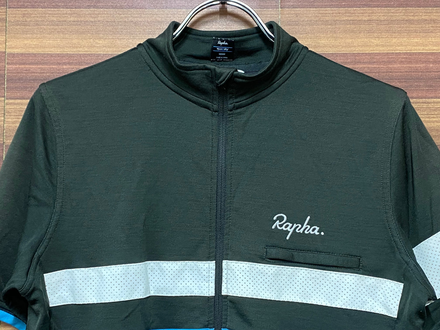 IB226 ラファ RAPHA TRAINING BREVET JERSEY TEAMSKY 半袖サイクルジャージ グレー Ｍ