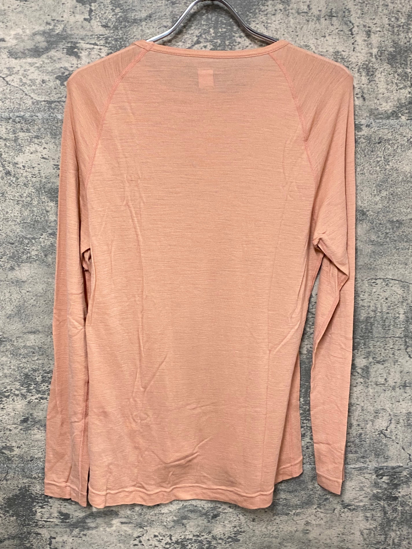 JB044 ラファ Rapha MERINO BASE LAYER - LONG SLEEVE 長袖 ベースレイヤー ピンク L