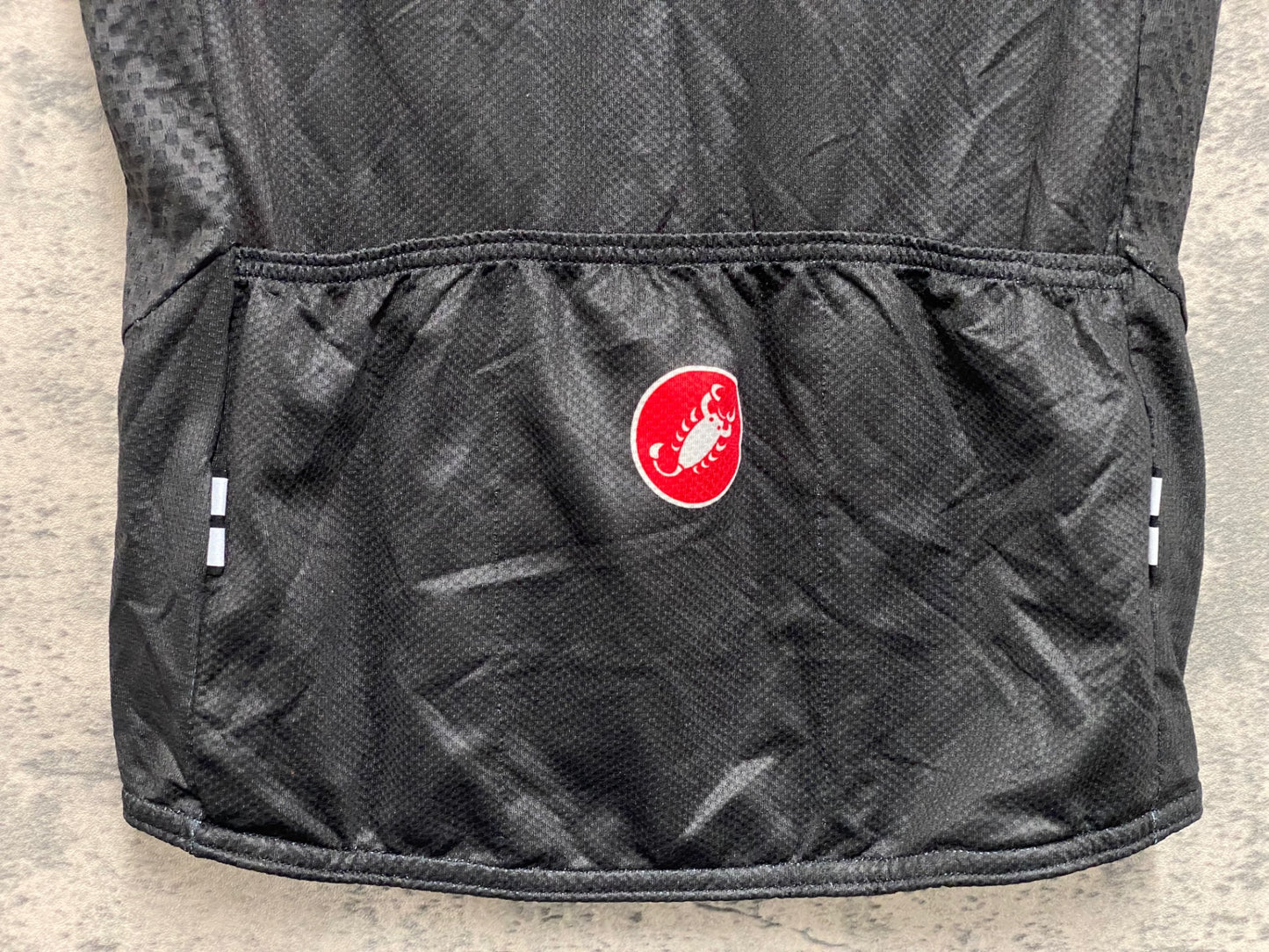 IZ472 カステリ CASTELLI ROSSOCORSA 半袖 サイクルジャージ 黒 赤 S